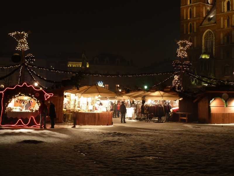 Krakau Weihnachten Weihnachtsmarkt Glhwein