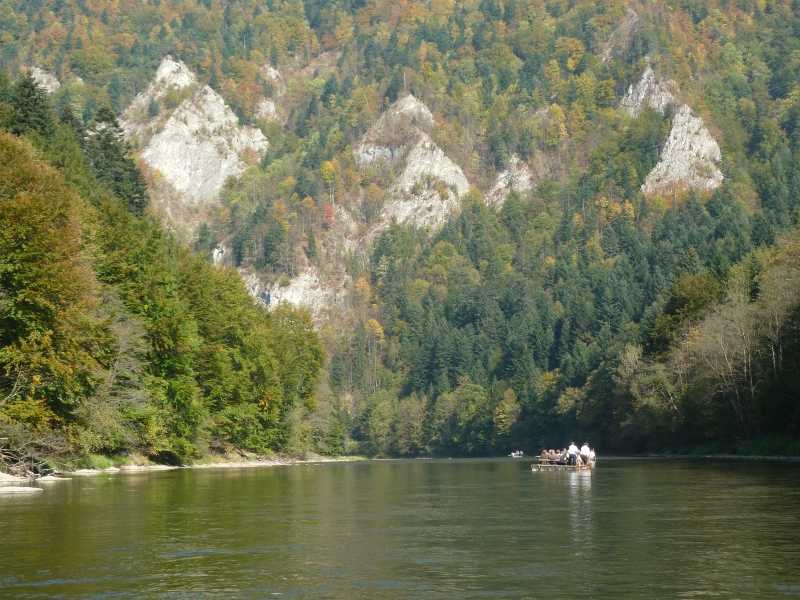 Polen Pieniny-Gebirge Flossfahrt Dunajec-Durchbruch