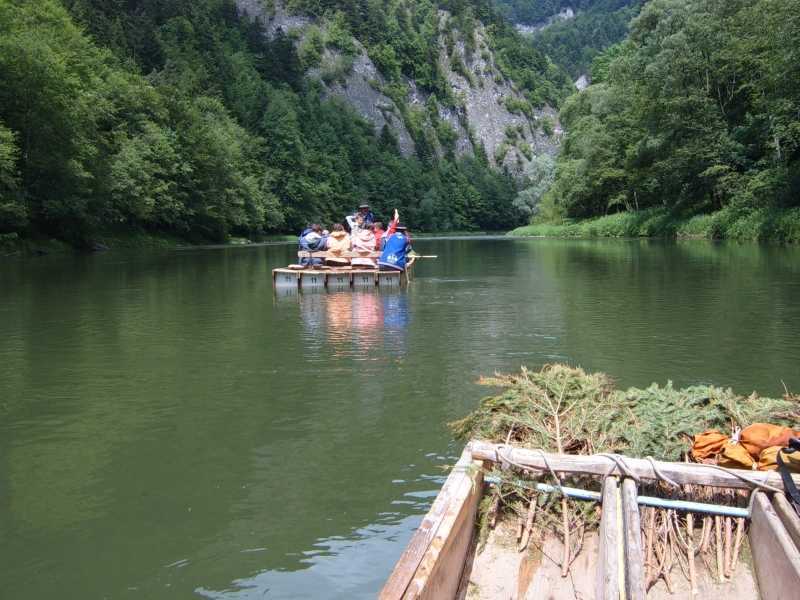 Polen Pieniny-Gebirge Flossfahrt Dunajec-Durchbruch