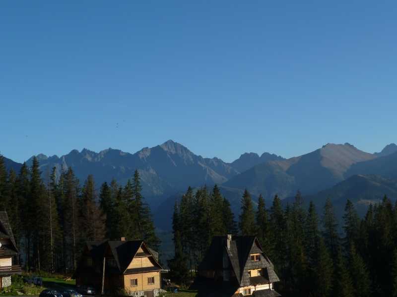 Polen Zakopane Tatra-Gebirge Holzarchitektur