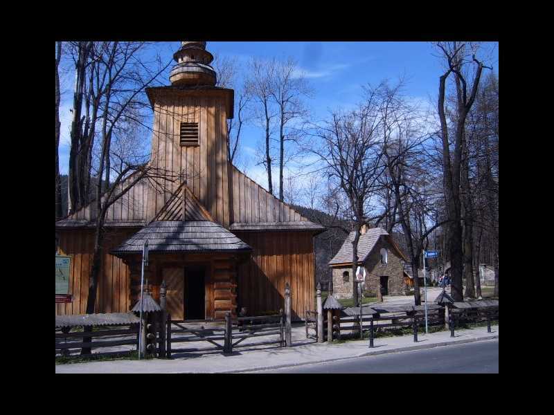 Polen Zakopane Tatra-Gebirge Holzarchitektur